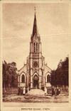 VINTAGE POSTCARD Bernaville L Church