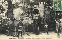 VINTAGE POSTCARD Crotoy Procession in L Honor of Jeanne D Arc Jeanne prisonniere