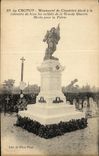 VINTAGE POSTCARD Crotoy Monument Of the Cemetery Raised with the memory of all the soldiers of the Great War died for the fatherland