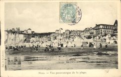 VINTAGE POSTCARD Seas Panoramic View of the Beach