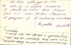 VINTAGE POSTCARD Seas les Bains Perspective Of the Beach and L Esplanade