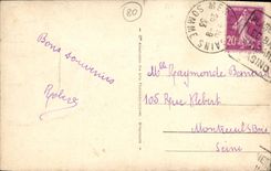 VINTAGE POSTCARD Seas les Bains By Heavy weather