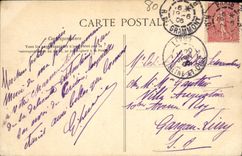 VINTAGE POSTCARD Seas les Bains the Virgin of Cliffs