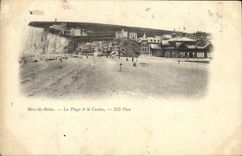 VINTAGE POSTCARD Seas les Bains the Beach and Casino