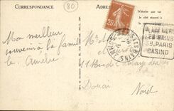 VINTAGE POSTCARD Seas Les Bains View Taken Piers