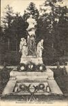 VINTAGE POSTCARD Abbeville Cemetery D Abbeville Monument of L admiral Courbet by fountain