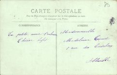 VINTAGE POSTCARD Abbeville L Avenue of the Station