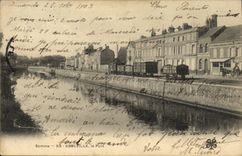 VINTAGE POSTCARD Abbeville the Port Train