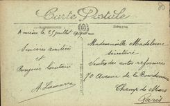 VINTAGE POSTCARD Amiens Street of the Jacobins Together of the houses bombardees Militaria