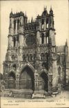 VINTAGE POSTCARD Amiens the Cathedral Frontage