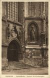 VINTAGE POSTCARD Amiens Cathedral Gate St Christophe