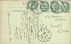 VINTAGE POSTCARD Amiens Bombards the Street of Beauvais Militaria