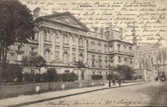 VINTAGE POSTCARD Amiens Law courts Frontage Street Victor Hugo