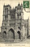 VINTAGE POSTCARD Amiens the Cathedral Frontage