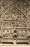 VINTAGE POSTCARD Amiens Cathedral Tympanum of the Porch of the Virgin Mother