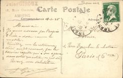 VINTAGE POSTCARD Cathedrale D Amiens L Whining Angel Chief D works of Blasser