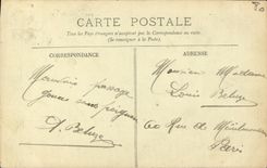 VINTAGE POSTCARD Amiens L Clock and the Street of Vergeaux