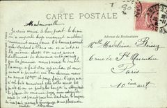 VINTAGE POSTCARD Amiens L Clock Tram Children