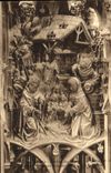 VINTAGE POSTCARD Amiens Cathedrale Stalls of the Chorus the shepherds come to adore