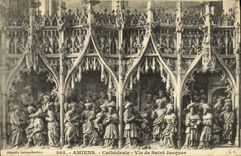 VINTAGE POSTCARD Amiens Cathedral Life of Jacques Saint