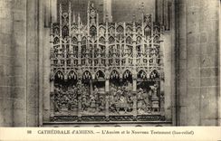 VINTAGE POSTCARD Amiens the Cathedral L Old and New Testament