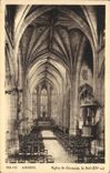 VINTAGE POSTCARD Amiens Church German St the Nave