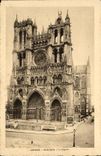 VINTAGE POSTCARD Amiens Cathedral the Frontage