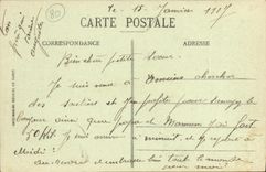 VINTAGE POSTCARD Amiens L School January