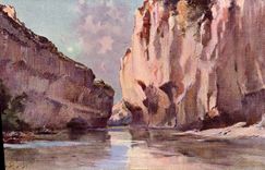 VINTAGE POSTCARD Gorges of the Tarn the Strait