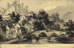 VINTAGE POSTCARD Belcastel the Rouergue Old man