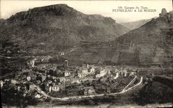 VINTAGE POSTCARD Gorges of the Tarn Peyreleau Rozier