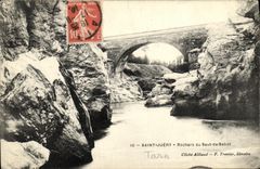 VINTAGE POSTCARD Holy Juery Rocks of the Jump of Shoe