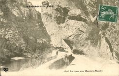 VINTAGE POSTCARD Gorges of the Tarn the road to the Balsams High