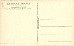 Gargantas de la POSTAL de la VENDIMIA del Tarn no de la preocupacion o el gran caos