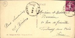 VINTAGE POSTCARD Falls of Tran Passage of the Straits