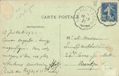 VINTAGE POSTCARD Gorges of the Tarn Entered of the Straits Boat