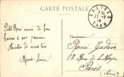 VINTAGE POSTCARD Castres the New Bridge and the Quay Jacobins