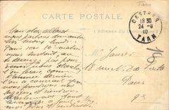 VINTAGE POSTCARD Castres Frascaly Garden