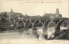VINTAGE POSTCARD the Tarn Illustrates Past Last nines College and cathedral