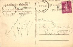 Opinion de Albi de la POSTAL de la VENDIMIA el puente viejo y el nuevo puente