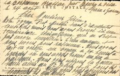 VINTAGE POSTCARD Borough of Visa Schools Avfenue de Moissac