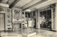 VINTAGE POSTCARD Montauban Ingres Living room