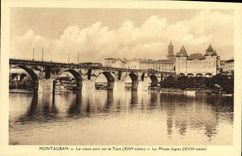 VINTAGE POSTCARD Montauban the Old Bridge on the Tarn