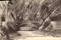 Puente de la POSTAL de la VENDIMIA de Mescla en el VAr