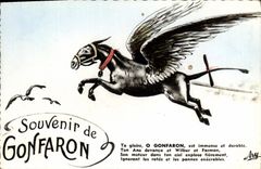 CPM Gonfaron Souvenir Cheval aile 