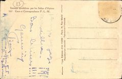 VINTAGE POSTCARD Island Of Port Cross country race