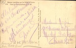 VINTAGE POSTCARD Island of Port Cross country race