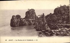 VINTAGE POSTCARD Agay Rocks of the Cathedral