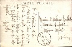 VINTAGE POSTCARD Giens Hospital Renee Sabran Bored on Sea