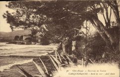 VINTAGE POSTCARD Carqueiranne Seaside Surroundings of Toulon